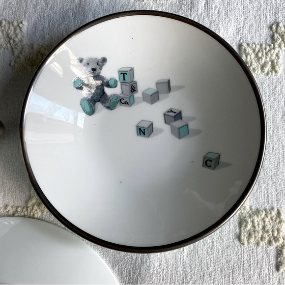 Tiffany Baby Tableware Bear Block 3 Piece Set - Picture 8 of 9